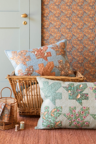 Tilda Patchwork Stoff Baumwolle - Hibernation - Sleepybird-Pecan